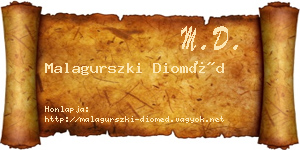 Malagurszki Dioméd névjegykártya